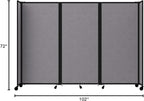 Versare Room Divider 360 Portable Wall Partition | Folding Panels | Large - Image 9