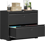 Bestoo 2-Drawer Lateral File Cabinet by Bestoo