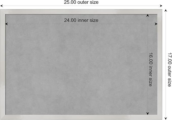 Amanti Art Silver Framed Magnetic Board 17x25 Medium Vision Board - Image 4