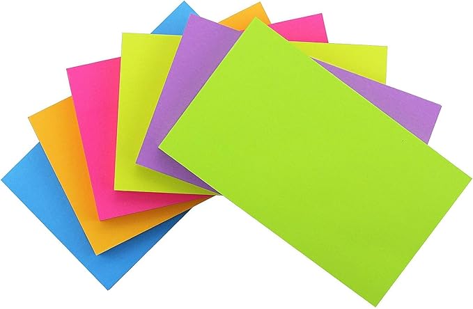 Early Buy Sticky Notes 6 Bright Color 6 Pads Self-Stick Notes 3 in x 5 in by EarlyBuy
