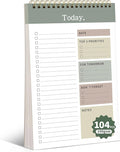 104 Pgs To Do List Notepad, 52 Undated Sheets Duplex-printed Daily Planner by ALKALO