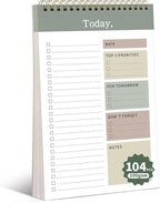 104 Pgs To Do List Notepad, 52 Undated Sheets Duplex-printed Daily Planner by ALKALO