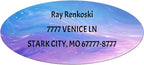 Made in USA Custom Return Address Stickers Labels Customized Mailing Label by HOOKAH+SUN