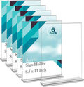 EHWINE 6 Pack Acrylic Sign Holders by EHWINE
