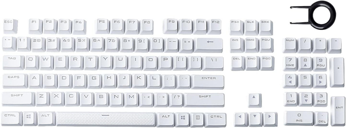 PBT Double-Shot Full Set 104 Key keycaps US Layout Replacement for Corsair K7...