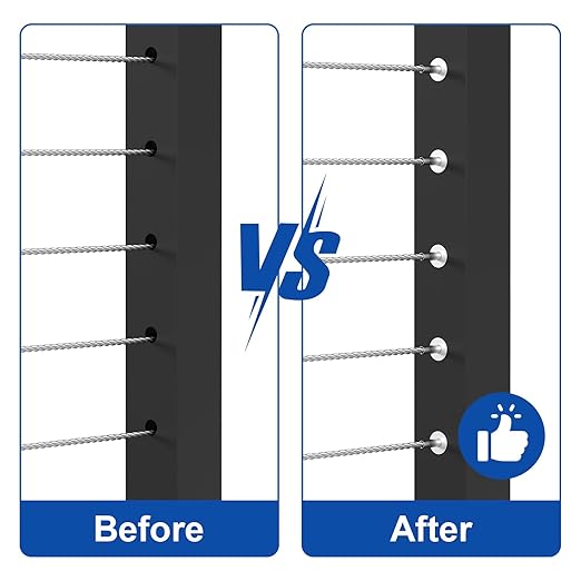 BLIKA 20 Pack 1/8" Invisible Cable Railing Kit and 20 Pack Cable Railing - Image 3