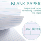 Maitys 6 Pcs Legal Pad Steno Spiral Notebook 8.5" x 11" Top Bound Spiral Pads - Image 5