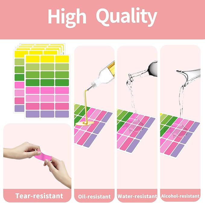 STARLIBOO Removable Freezer Labels, 1x2 Inch Color Coding Removable Labels - Image 4