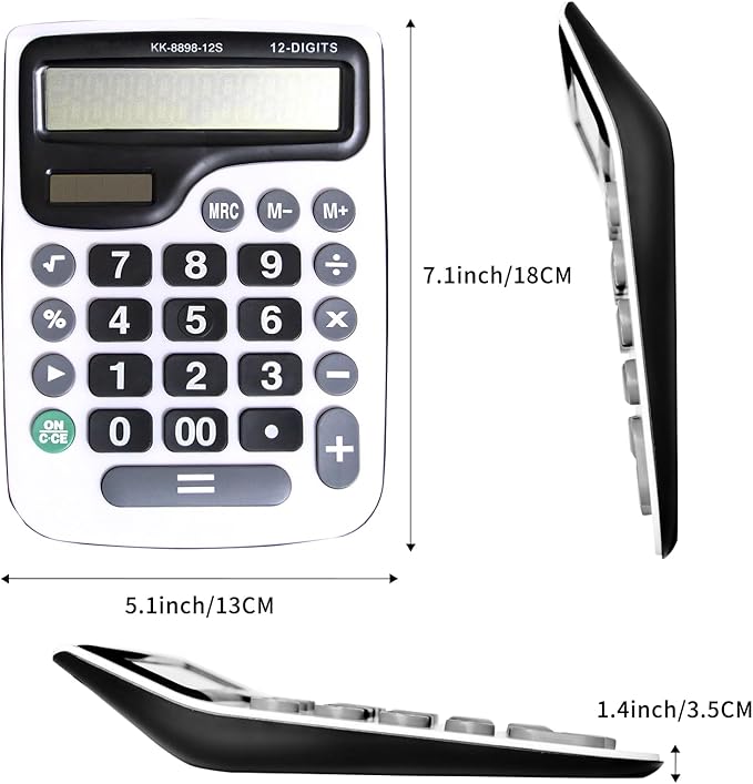 YEBMoo 12 Digit Desktop Calculator - Image 2