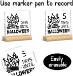 Halloween Countdown Acrylic Sign, Funny Halloween Countdown Advent Decorations - Image 2