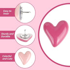 30pcs Heart Push Pins, Decorative Push Pin Pink Cute - Image 4