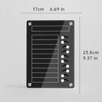 NiHome Black Acrylic Magnetic to Do List Planning Board - Image 8
