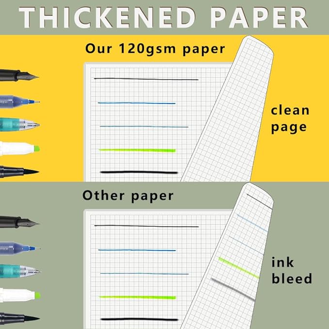 120 GSM Thick Paper Graph Spiral Notebooks 8.5" × 11" - Image 2