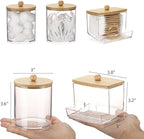 Tbestmax Qtips Dispenser Bathroom Container, 10/12 oz Cotton Ball Holder - Image 3