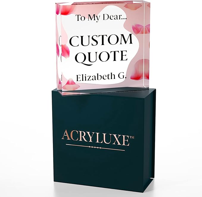 Personalized Gifts, Custom Quote Block Letter Board, Crystal-Clear Acrylic - Image 7