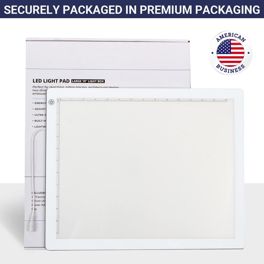 led tracing light box, 19" ultra-thin light pad, package contents