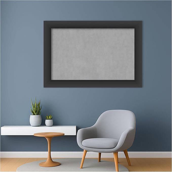 Amanti Art Black Framed Magnetic Board 25x37 Large Vision Board - Image 5