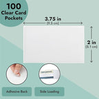Juvale Business Card Holder Sleeves - Image 5