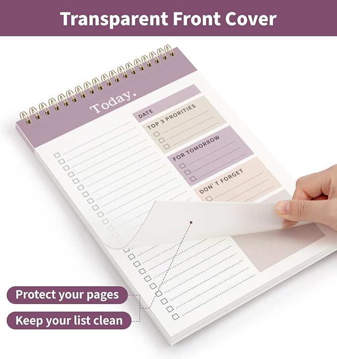 104 Pgs To Do List Notepad, 52 Undated Sheets Duplex-printed Daily Planner - Image 6
