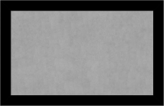 Amanti Art Black Framed Magnetic Board 29x45 Large Vision Board by AmantiArt
