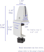 Jhanw Divider Clamp For 1/8" To 0.51" Panel, Adjustable Partition Clamp For - Image 2