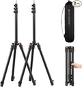 K&F CONCEPT Extendable Photography Stand, Adjustable 6.56ft/78.7"/2M Aluminum by KFCONCEPT