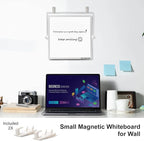 Small Magnetic Dry-Erase White Board – 10 x 10 Inches Mini Easel Whiteboard 360 - Image 5
