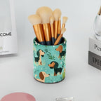 Leather Pen Holder for Desk, Cartoon Sausage Dog Pencil Cup Desktop Organizer - Image 6