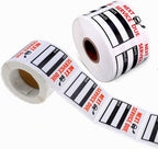 Oil Change Service Reminder Stickers - 300 Pcs 2x2 Black, Next Service Due Roll, Removable Vinyl Peel & Write, No Residue Car Sticker (1)