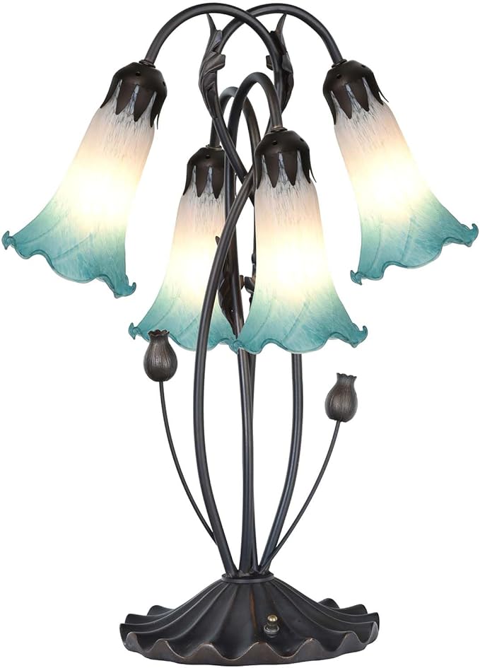 Bieye LS08 Lily Flower Blown Glass Lampshade - Image 7