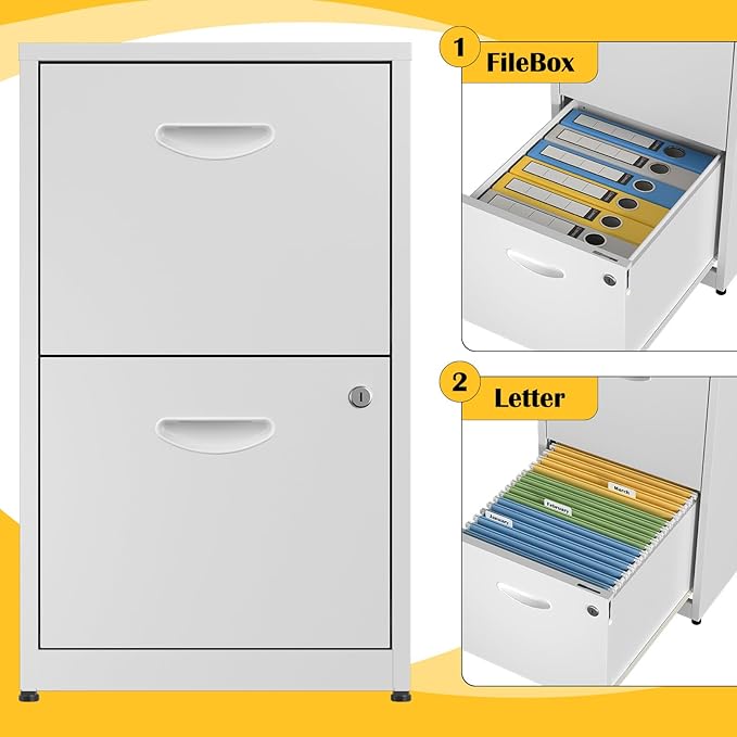 SteeLoong 2 Drawer File Cabinet - Image 7