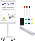 TSJ OFFICE Rolling Whiteboard Standing by TSJOFFICE