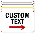 Custom Arrow, Custom Directional Sign, Right Arrow, 12x18 Inches, Rust Free by MySignCenter