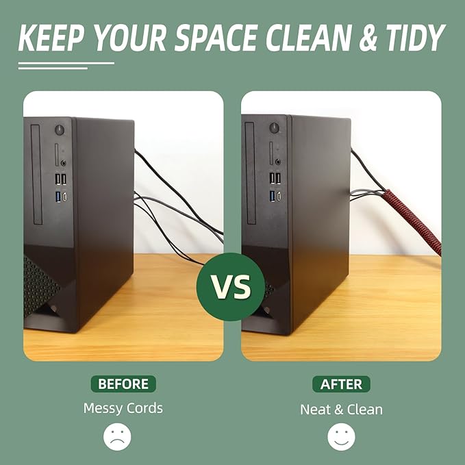 Split Wire Loom Tubing, Cable Protector Sleeve, Braided Cable Management - Image 4