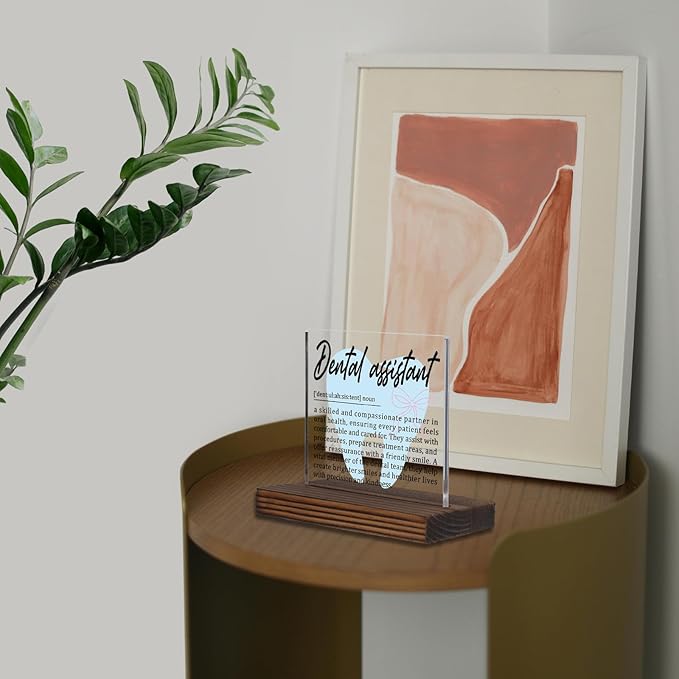 Dental Assistant Gifts, Thank You Desk Sign - Image 5