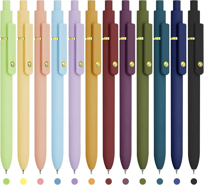 UIXJODO Colored Pens, 0.5mm Colored Ink Gel Pen by UIXJODO