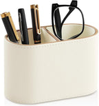 MEIBOOCH PU Leather Pen Holder for Desk, Small Remote Control Holder Pencil Cup by MEIBOOCH