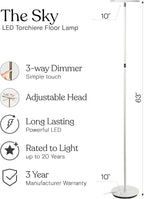 Brightech Sky LED Floor lamp, Torchiere Super Bright Floor Lamp - Image 3