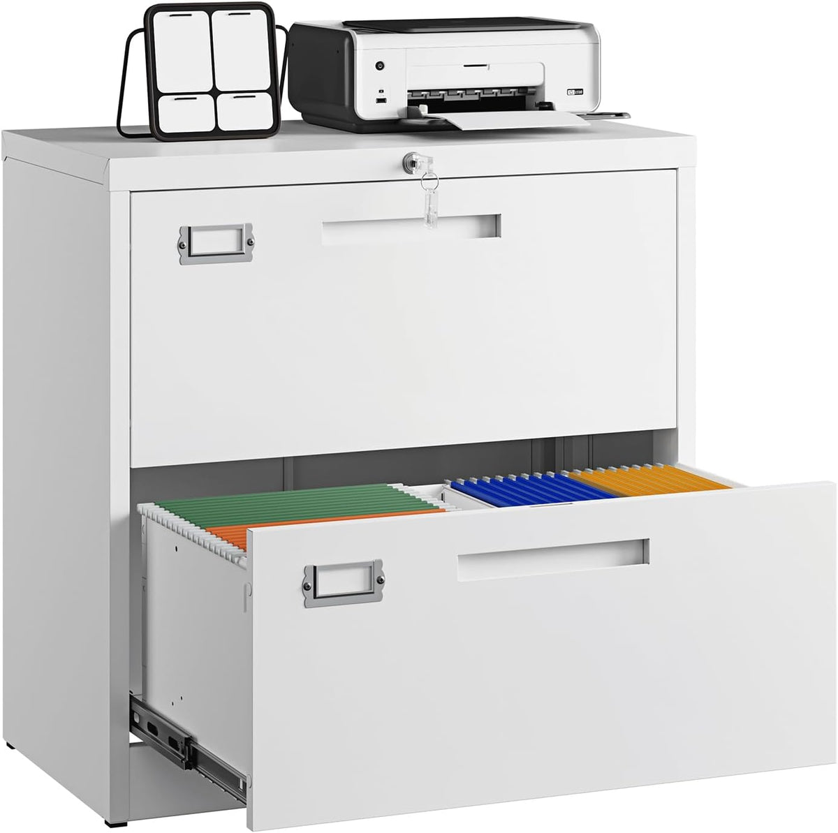 letaya 2 drawer file cabinet with lock,metal lateral, main product view