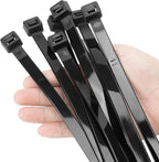 XINGO 12 inch Black Zip Ties Heavy Duty 80 PCS, 250 LBS Ultra Strong Plastic by XINGO