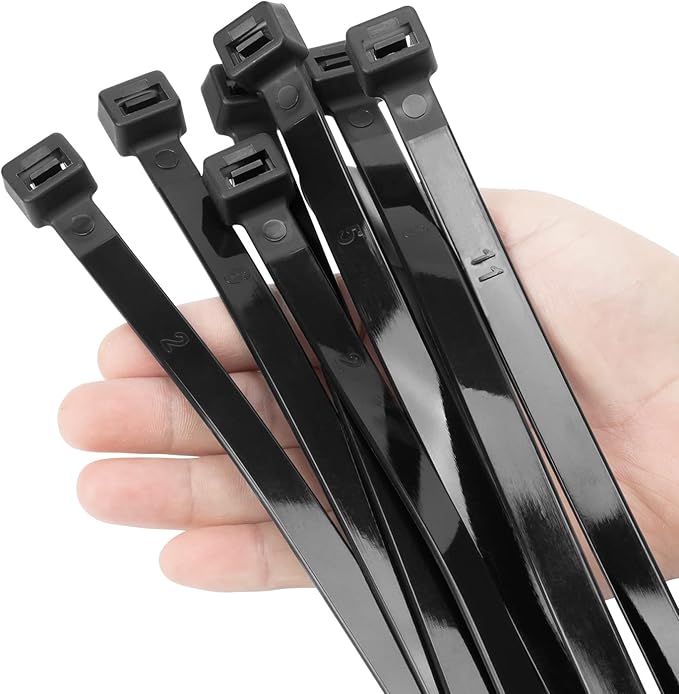 XINGO 20 inch Black Zip Ties Heavy Duty 40 PCS, 250 LBS Ultra Strong Plastic by XINGO
