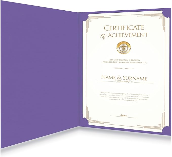 HAUTOCO 30 Packs Certificate Holders, Document Award Covers Certificate Folders - Image 7