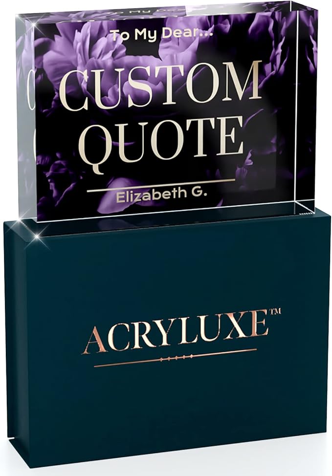 Custom Acrylic Sign Personalized, Custom Desk Name Plate, 18 Styles, by MySignCenter