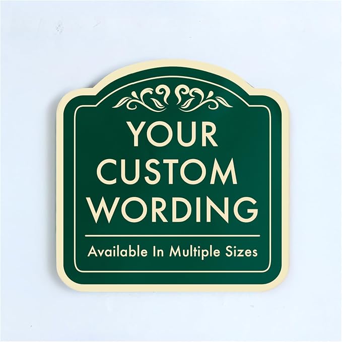 Custom Decorative Outdoor Metal Signs by SpeedyOrders