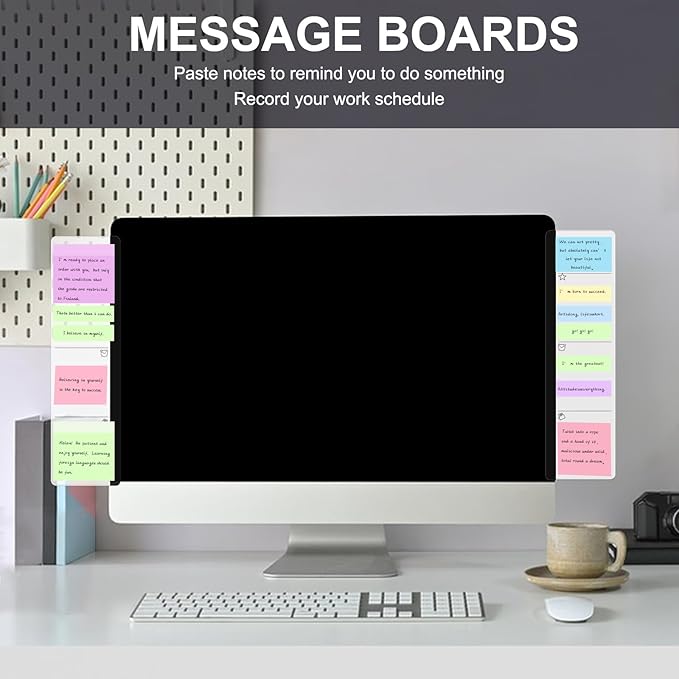 Office Desk Accessories 2pcs Multifunction Computer Monitor Memo Board - Image 6