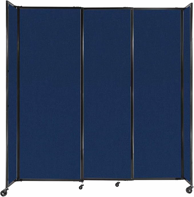 Versare Straightwall Sliding Portable Wall Partition | Freestanding Office by VERSARE