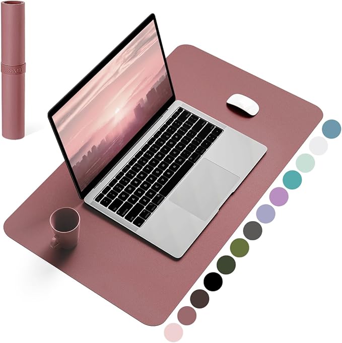 YSAGi Non-Slip Leather Desk Pad, Waterproof Laptop Computer Desk Keyboard Mat by YSAGi