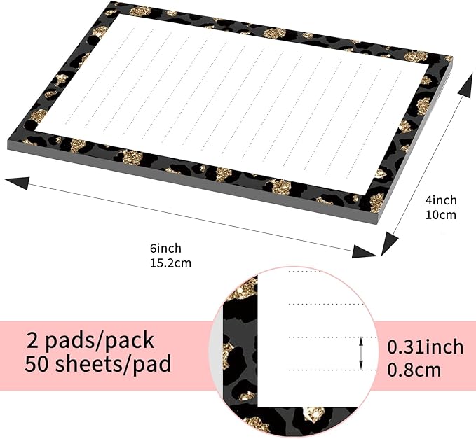 SXboxing Sticky Notes 4X6 Inches, 2 Pack Large Cute Self-Stick Pads, Bright - Image 4