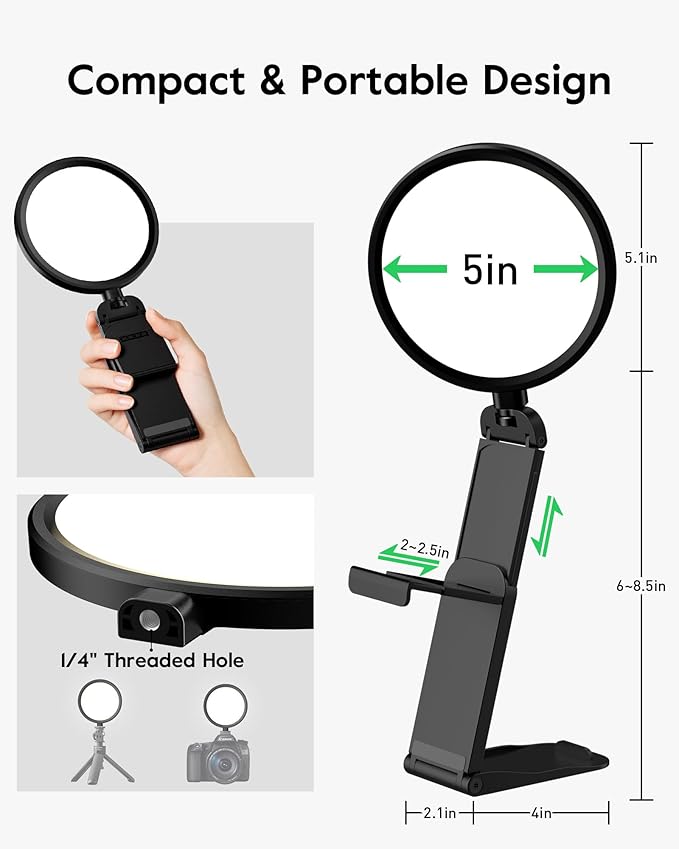 Computer Zoom Lighting for Video Conference, 3000K-6500K for Video - Image 7