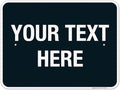 Personalized Custom Black Background And Season Sign, 18x24 Inches, 3M EGP by SigoSigns